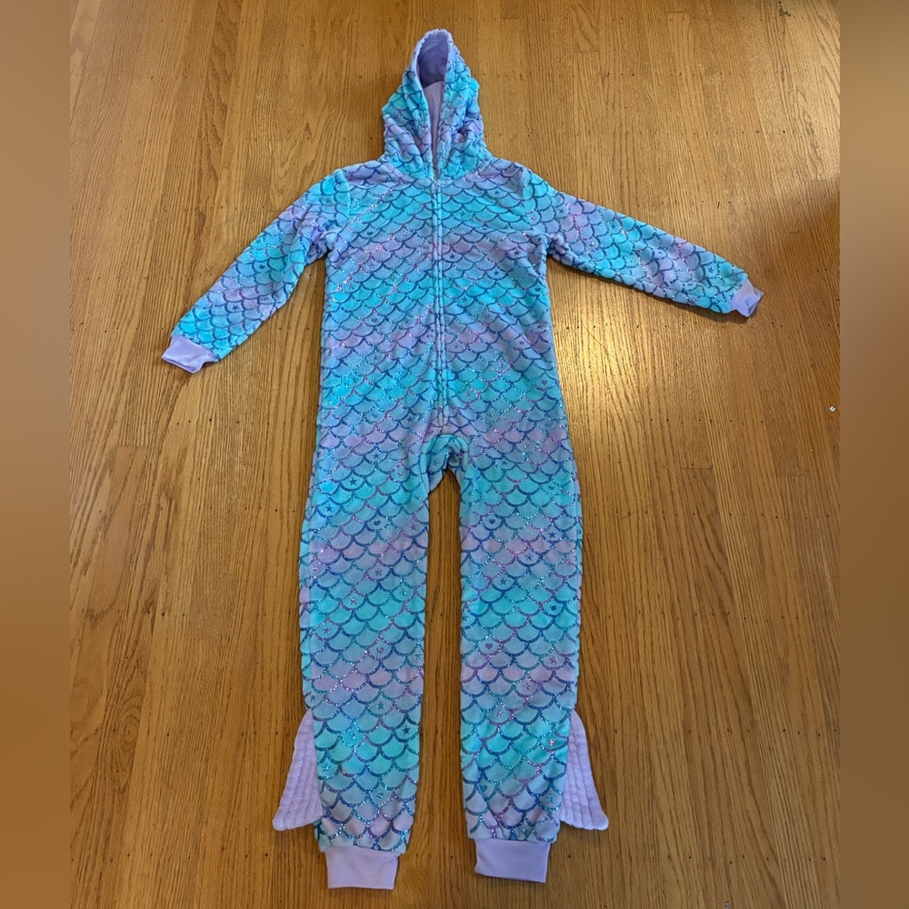 The Children's Place Mermaid Scale Onesie- Blue and Purple